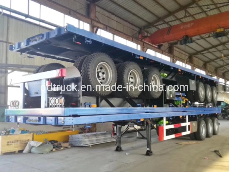 Discount Sales 40ft 45ft 48ft 53ft heavy truck Skeleton Flatbed Container Chassis Semi Trailer