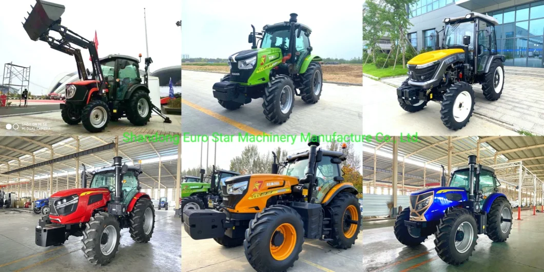 D 130HP 4WD Wheel Tractor Orchard Four Farm Crawler Paddy Lawn Big Garden Walking Diesel China Tractor for Agricultural Machinery Manufacturer Es1304D