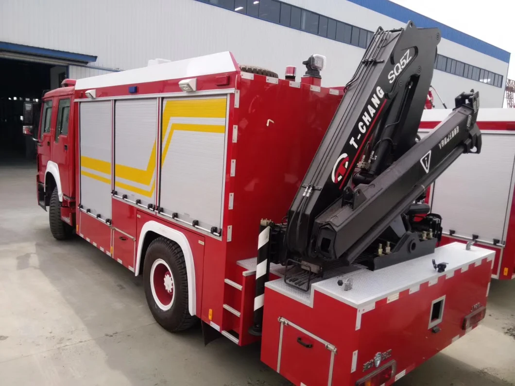 Large Space Equipment Box Body 5 Tons Lifting Crane Emergency Rescue Fire Special Vehicle