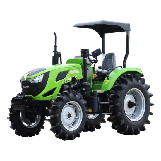 China Agricultural Machinery Manufacturer 4WD 80HP 90HP 100HP 110HP 12HP 130HP Cheap Wheel Farm Tractor with Front End Loader and Backhoe