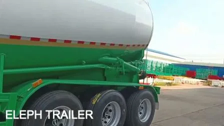 2/3/4 Axles 30-60cbm Air Compressor Bulker Carrier Silo Powder Material Transport Tanker Truck Bulk Cement Tank Semi Trailer