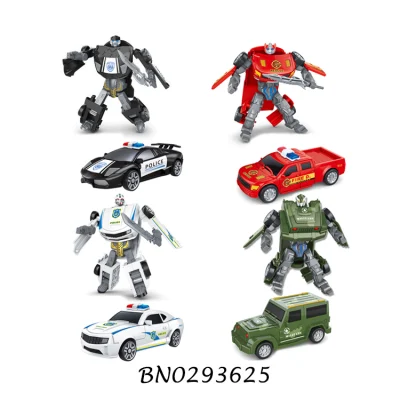 Plastic Changeable Robot Special Vehicles Transformation Model Vehicles